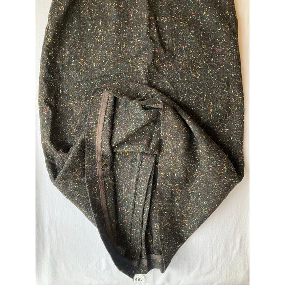 Snyder - Craft Women Below Knee Linen Pencil Skirt size M, Dark Gray & Colorful - Picture 8 of 10
